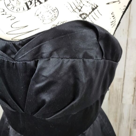 Zac Posen Strapless Dress Black Size 3 - Picture 5 of 12